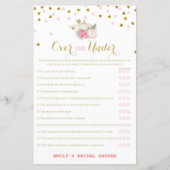 Pink and Gold Fall Brautparty Game, Pumpkin (Vorderseite)