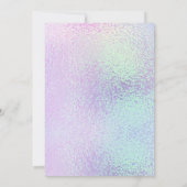 Pink and Gold Girl Long Distance Baby Shower Baby Einladung (Rückseite)