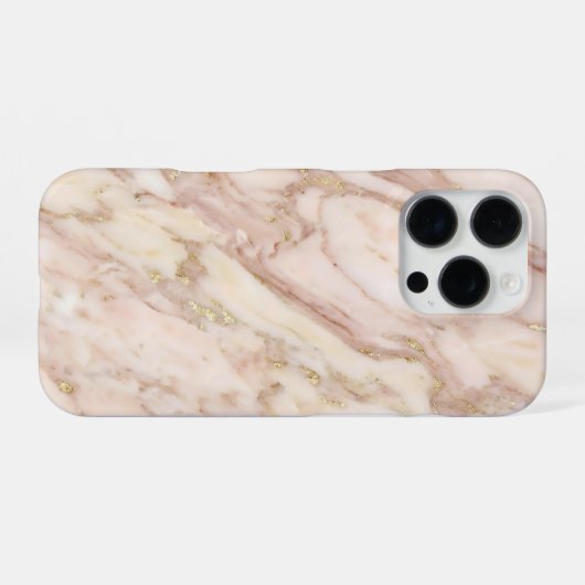 pink and gold marble iPhone hülle (Rückseite (Horizontal))