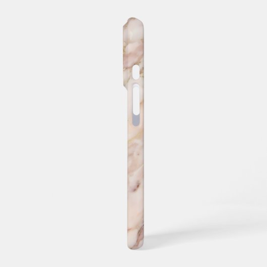 pink and gold marble iPhone hülle (Linke Seite)