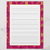 Pink and Gold Poinsettia Flowers Recipe Page Flyer (Hinten)