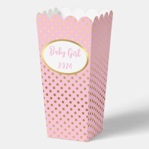 Pink and Gold Popcorn Gefälligkeitsbox Geschenkschachtel