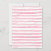 Pink and Gold Pumpkin Baby Dusche Einladung (Rückseite)