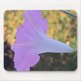 Pink and Gold Sparkle Morning Glory Close-up Mousepad