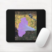 Pink and Gold Sparkle Morning Glory  Mousepad (Mit Mouse)