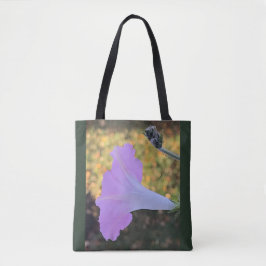 Pink and Gold Sparkle Morning Glory Tasche