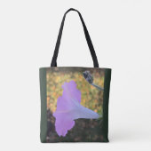 Pink and Gold Sparkle Morning Glory Tasche (Rückseite)