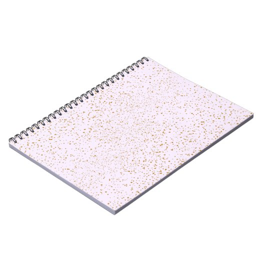 Pink and Gold Sparkle Notebook Notizblock (Linke Seite)