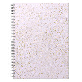 Pink and Gold Sparkle Notebook Notizblock (Vorderseite)