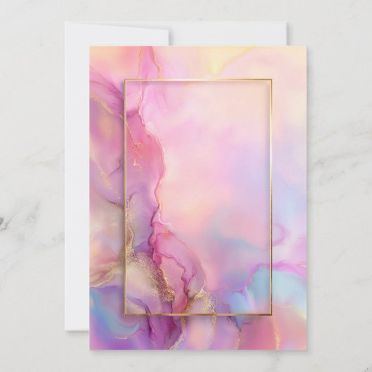 Pink and Gold Surprise 95th Birthday Party Einladung (Rückseite)