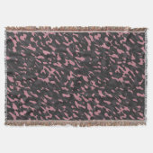 pink and gray camo abstract decke (Vorderseite)