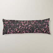 pink and gray camo abstract seitenschläferkissen (Rückseite)