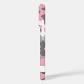 Pink and Gray Camouflage Personalized Case-Mate iPhone Hülle (Rückseite / Links)