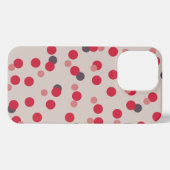 pink and gray dots iPhone hülle (Rückseite (Horizontal))
