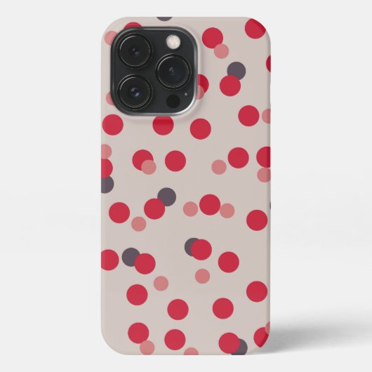 pink and gray dots iPhone hülle (Rückseite)