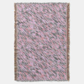 pink and gray green camo abstract decke (Vorderseite Vertikal)