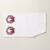 Pink and Green Berry Christmas Towel Set (Handtuch)