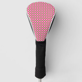 Pink and Green Circles Golf Headcover