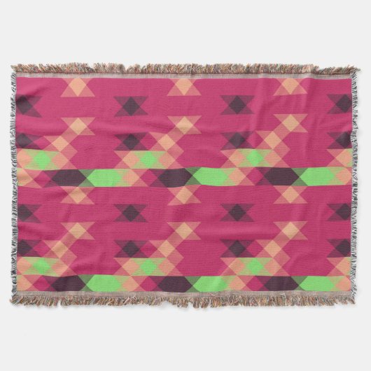 pink and green geometric decke (Vorderseite)