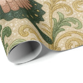 Pink and Green Gift Wrap Butterfly Print Geschenkpapier (Rolleneckpunkt)