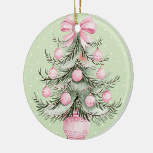 Pink and Green Keramik Ornament (Links)