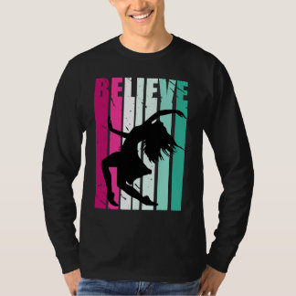 Pink And Green Motivational Girls Dance Believe Cu T-Shirt