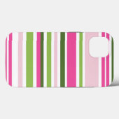 Pink and Green Stripe Tough Case-Mate iPhone Case (Rückseite (Horizontal))