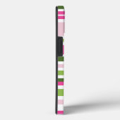 Pink and Green Stripe Tough Case-Mate iPhone Case (Rückseite / Rechts)