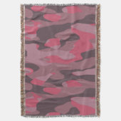 pink and mauve Camo abstract Decke (Vorderseite Vertikal)