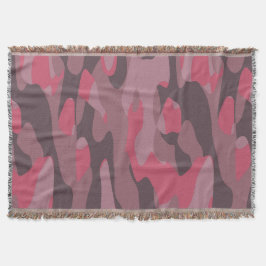 pink and mauve Camo abstract Decke
