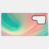 Pink and Mint Green Abstract Pattern Phone Case Samsung Galaxy Hülle (Rückseite (Horizontal))