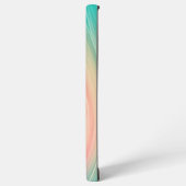 Pink and Mint Green Abstract Pattern Phone Case Samsung Galaxy Hülle (Linke Seite)