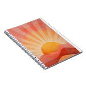 Pink and Orange Boho Sunrise Notizblock (Rechte Seite)