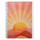 Pink and Orange Boho Sunrise Notizblock (Vorderseite)