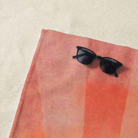 Pink and Orange Boho Sunrise Strandtuch (Beispiel)