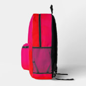 Pink and Orange Gradient Bedruckter Rucksack (Rechts)