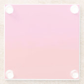 Pink and Orange Gradient  Glasuntersetzer (Rückseite)