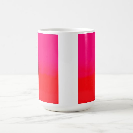 Pink and Orange Gradient  Kaffeetasse (Mittel)