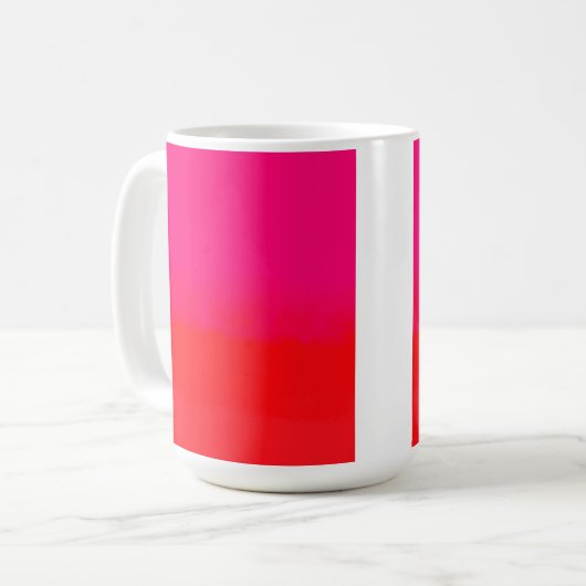 Pink and Orange Gradient  Kaffeetasse (Vorderseite Links)