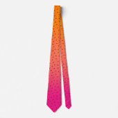 Pink and orange ombre red hearts pattern krawatte (Vorderseite)