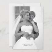 Pink and Plum Botanical Photo 50th Anniversary Einladung (Rückseite)