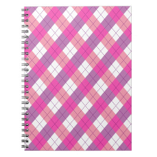 Pink And Purple Argyle Notizblock