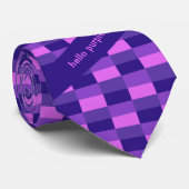 Pink and purple color combination krawatte (Gerollt)