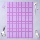 Pink and purple flower checkered pattern seidenpapier (Basteln)