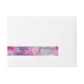 Pink and Purple Flowers Wraparound Jar Label (Vorderseite)