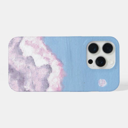 Pink and Purple Fluffy Clouds Phone Case iPhone Hülle (Rückseite (Horizontal))