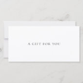 Pink and Purple Monogram Business Gift Certificate (Rückseite)