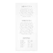 Pink and Purple Monogram Modern Business Werbekarte (Hinten)