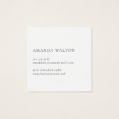 Pink and Purple Monogram Modern Package Insert (Rückseite)