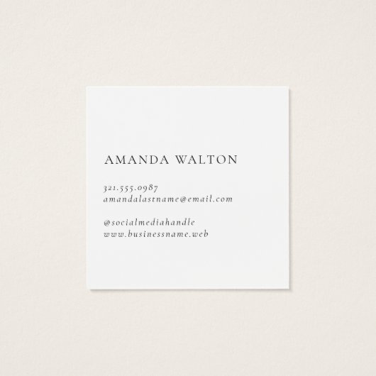 Pink and Purple Monogram Modern Package Insert (Rückseite)